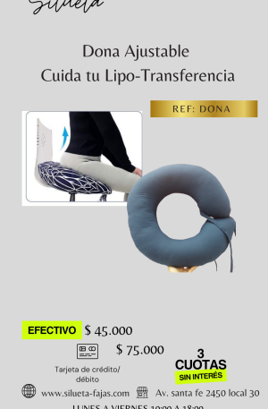 Dona Ajustable lipo transferencia -40% cancelando en efectivo 45.000$