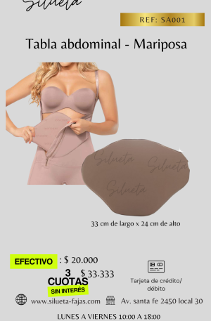 Tabla abdominal mariposa -40% cancelando en efectivo 20.000$