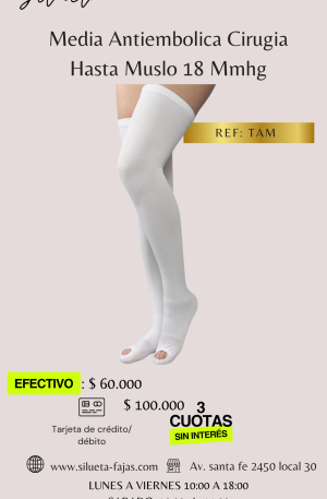 Media Antiembolica -40% cancelando en efectivo 60.000$
