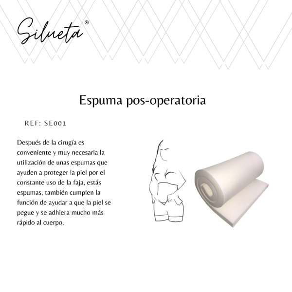 Espuma Post-operatoria -40% cancelando en efectivo 5.500$