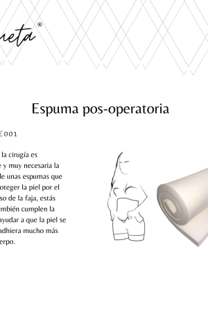 Espuma Post-operatoria -40% cancelando en efectivo 8.000$