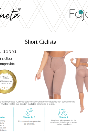 Short Ciclista alta compresion Efectivo -40% $ 110.000