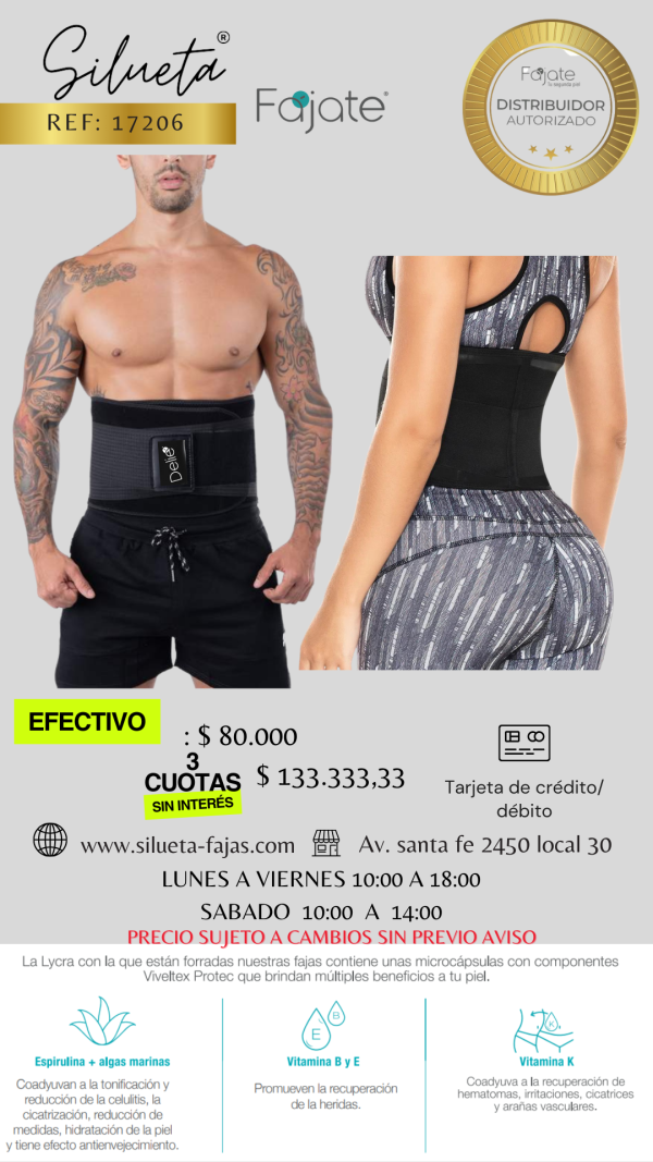 Cinturilla Avispa Unisex pago en efectivo -40% $ 80.000